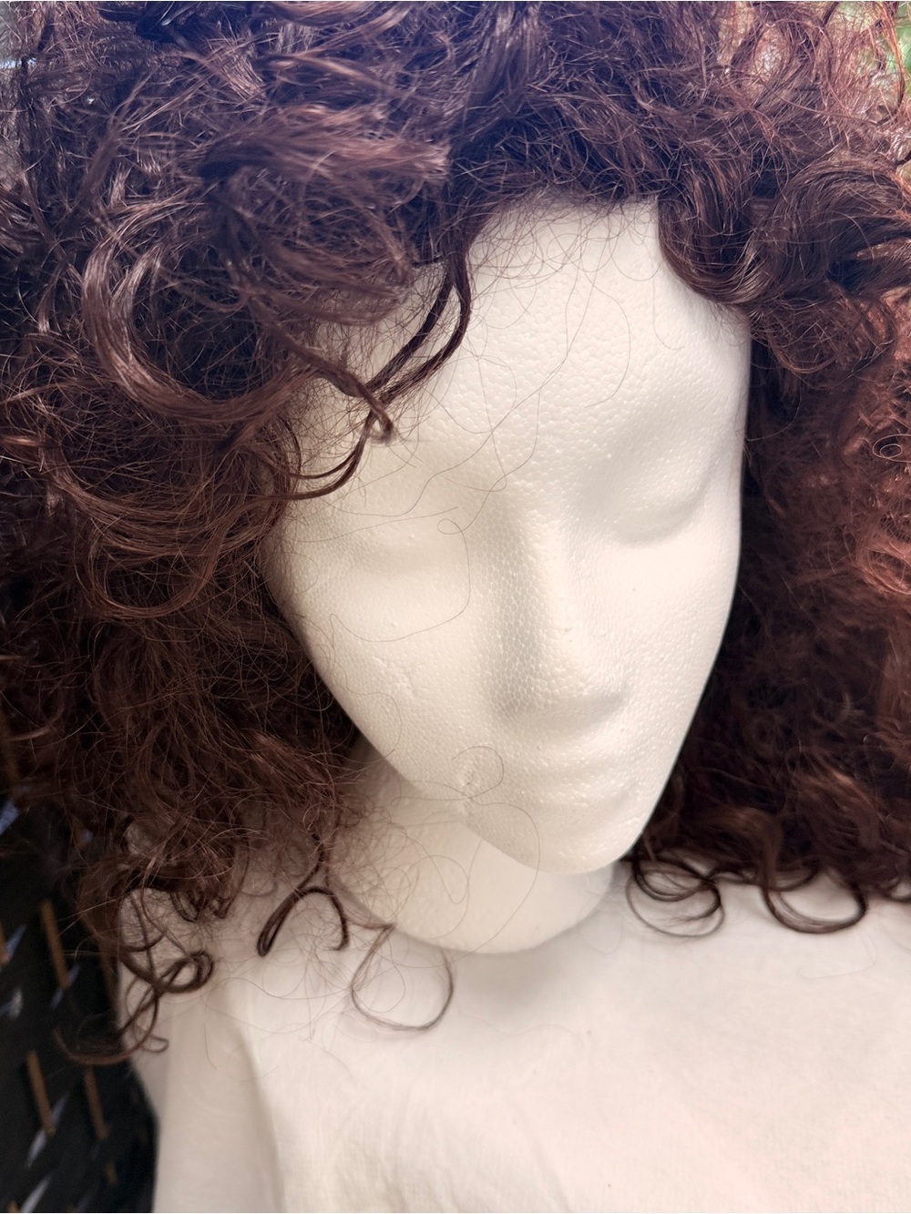 Women's Curly Wig - Dark Brown 100% Kanekalon Goth, Fairy, Halloween,